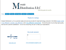 Tablet Screenshot of mosaicdist.com